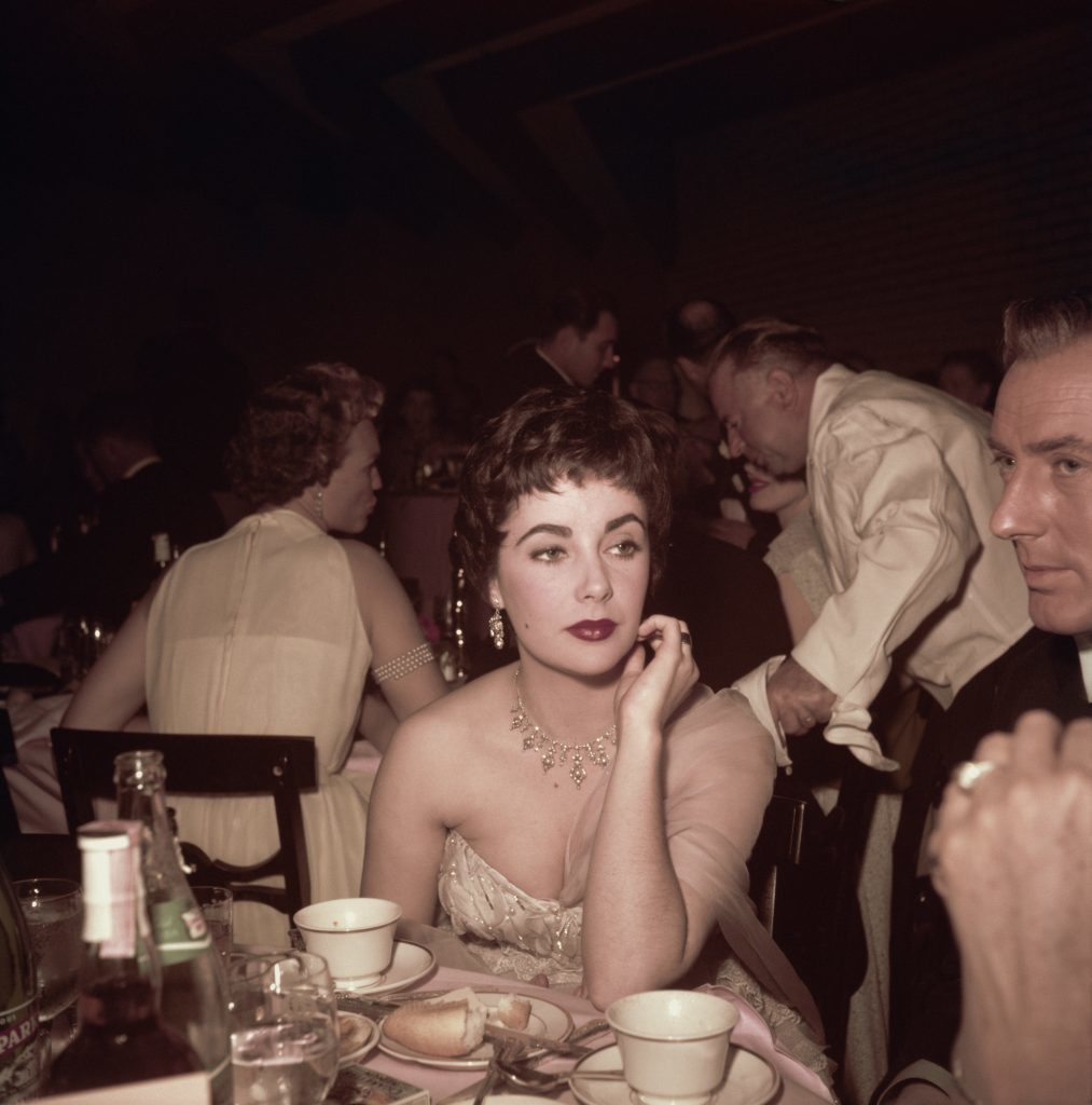Elizabeth Taylor attends 1954 Oscars