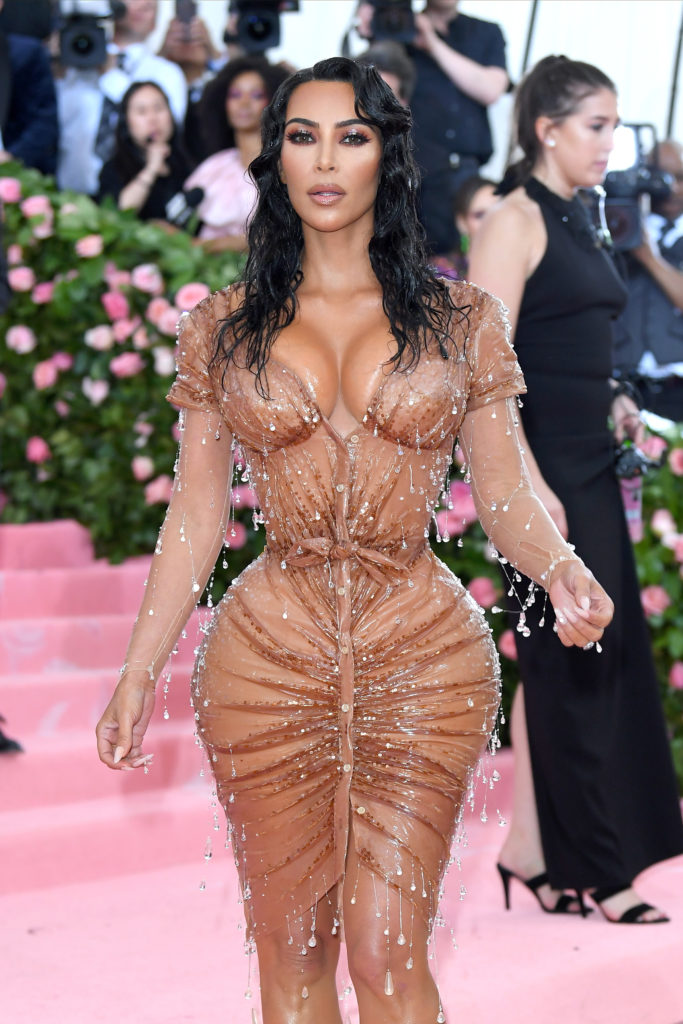 Kim Kardashian-West wears wet hair look at 2019 Met Gala