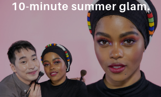 10-minute summer glam look with NYC-based MUA, Markphong Tram